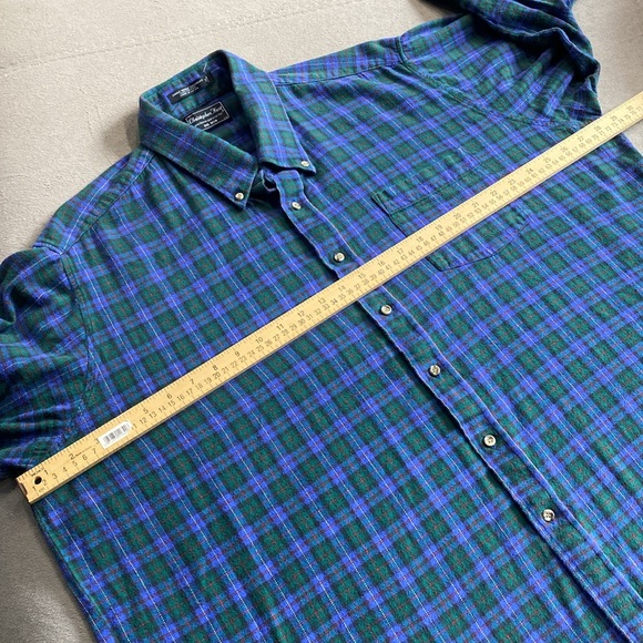 Christopher Hart Button Down 100% Cotton Flannel Plaid Shirt Men's Size 2X Big ! - Picture 9 of 11